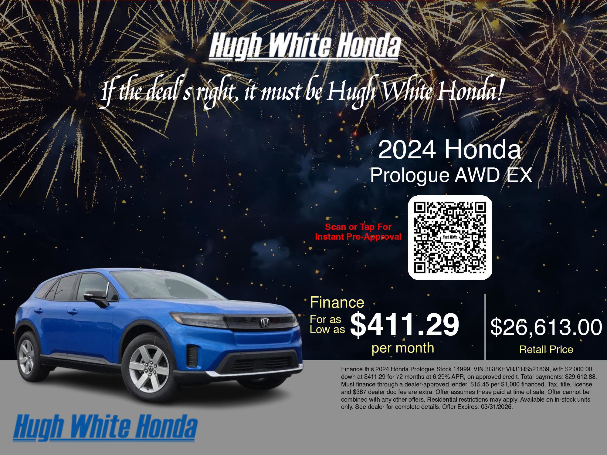 Used 2024 Honda Prologue EX image 3