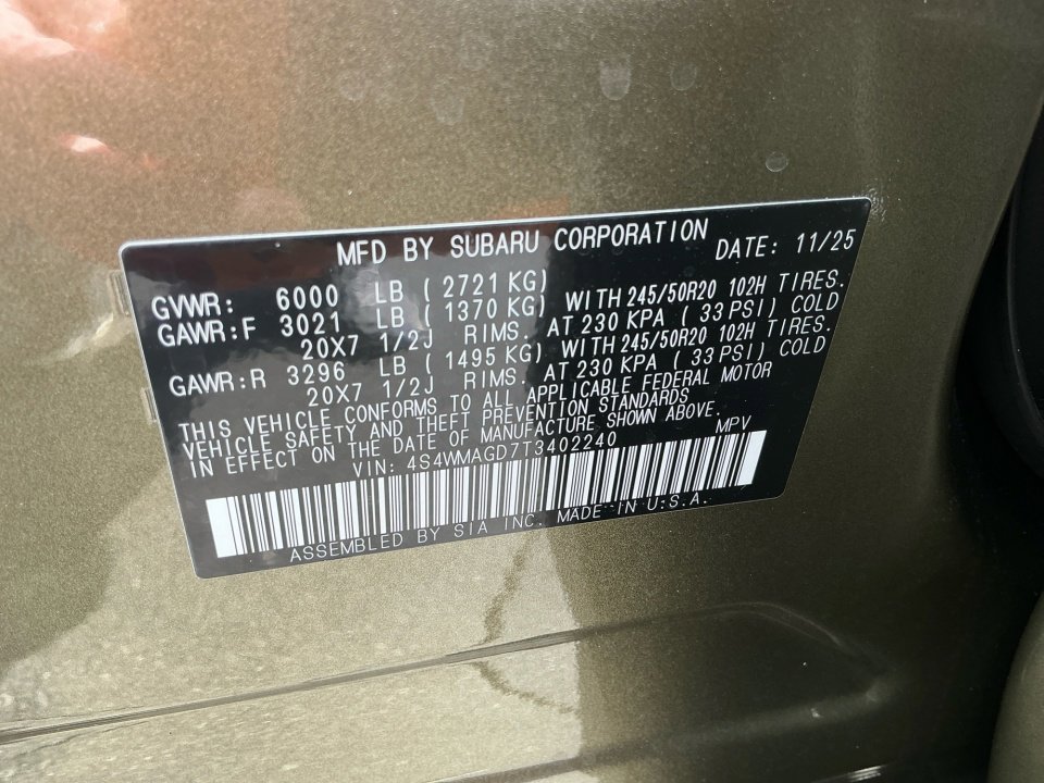New 2026 Subaru Ascent Limited image 35