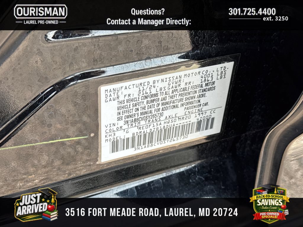 Used 2025 Nissan Sentra SV FWD image 25