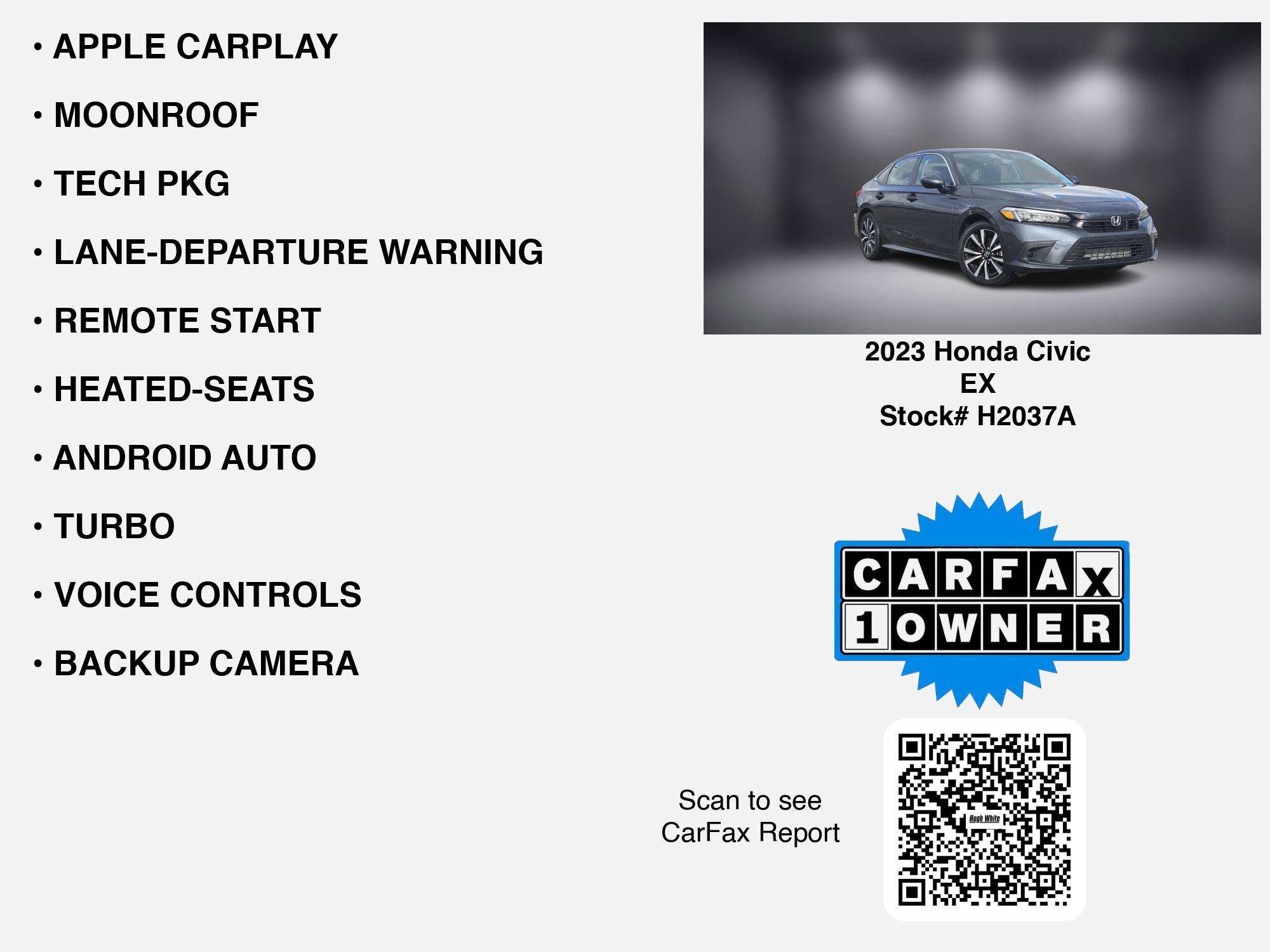 Used 2023 Honda Civic EX image 7