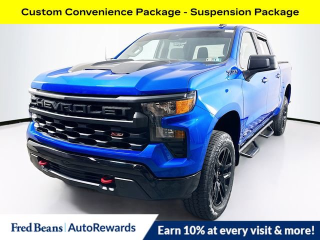 Certified 2023 Chevrolet Silverado 1500 Custom Trail Boss w/ LPO, Dark Essentials Package AWD/4WD image 3
