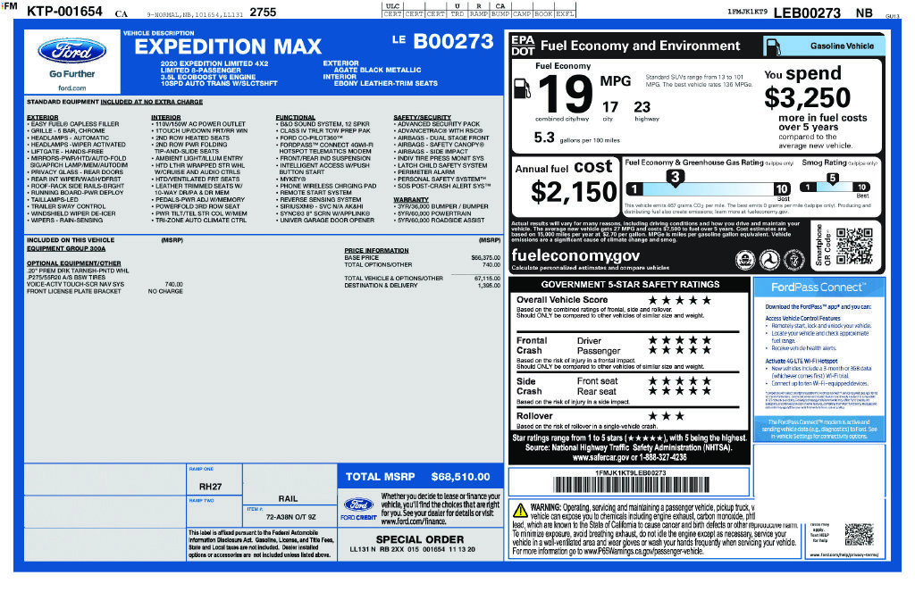 Used 2020 Ford Expedition Max Limited RWD image 16
