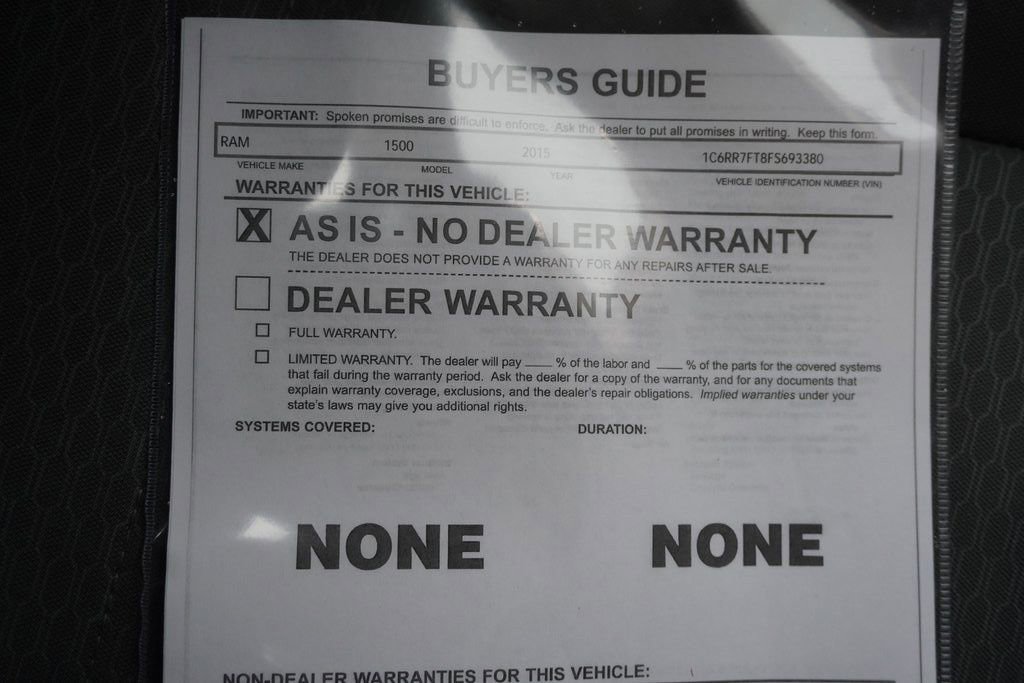 Used 2015 RAM 1500 ST w/ SXT Appearance Group image 23