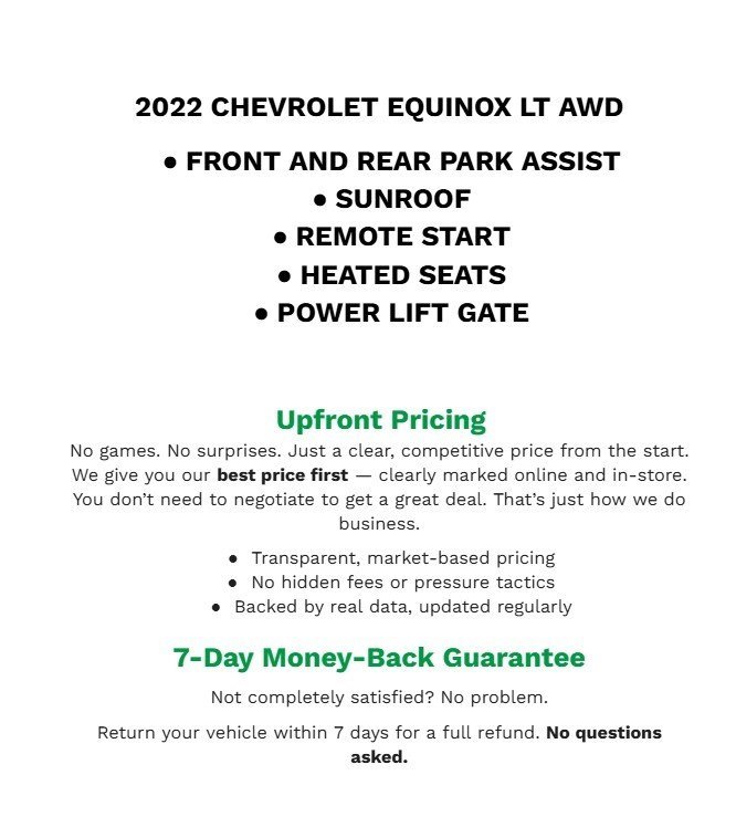 Used 2022 Chevrolet Equinox LT image 2