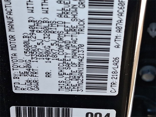 Used 2021 Toyota Tacoma Limited image 28