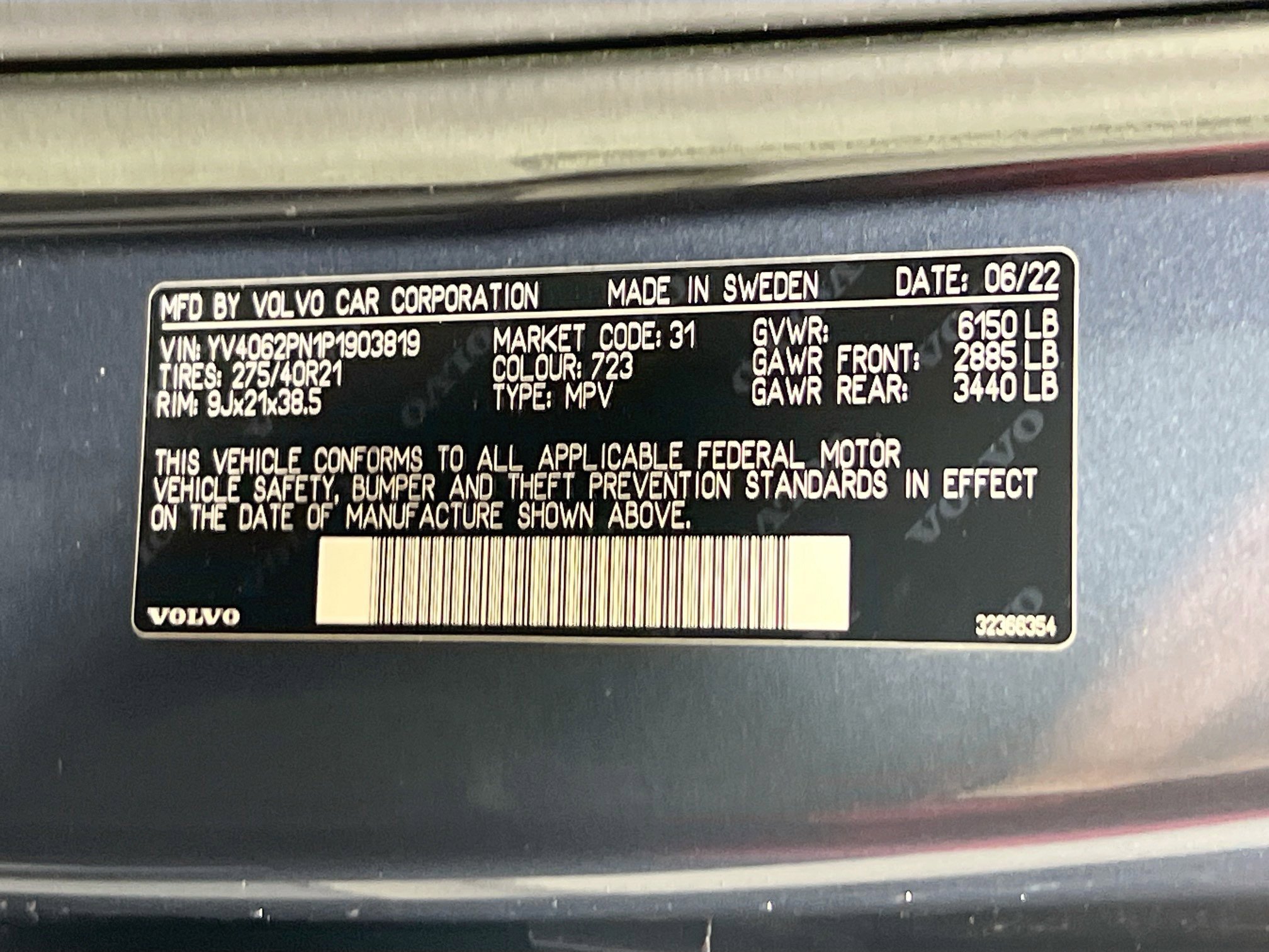 Used 2023 Volvo XC90 B6 Plus w/ Protection Package Premier image 34