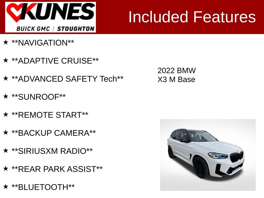 Used 2022 BMW X3 M w/ Competition Package AWD/4WD image 2
