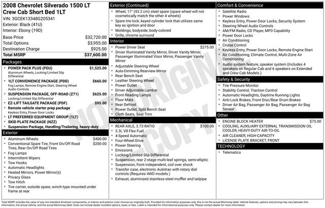 Used 2008 Chevrolet Silverado 1500 LT w/ Power Pack Plus AWD/4WD image 27