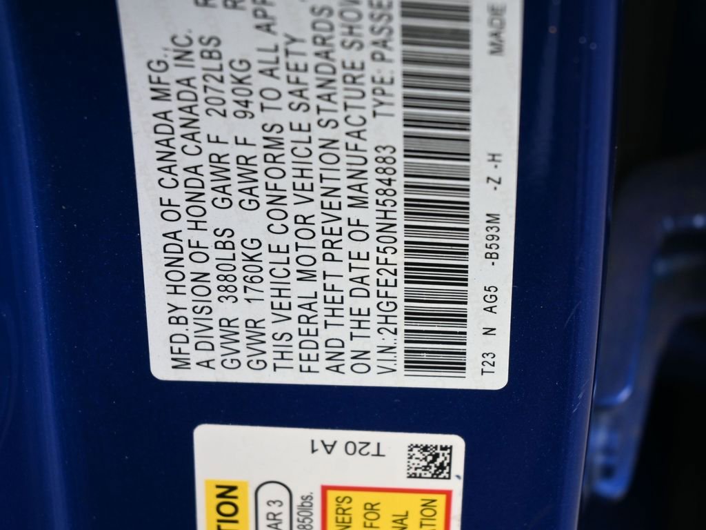 Used 2022 Honda Civic Sport image 17