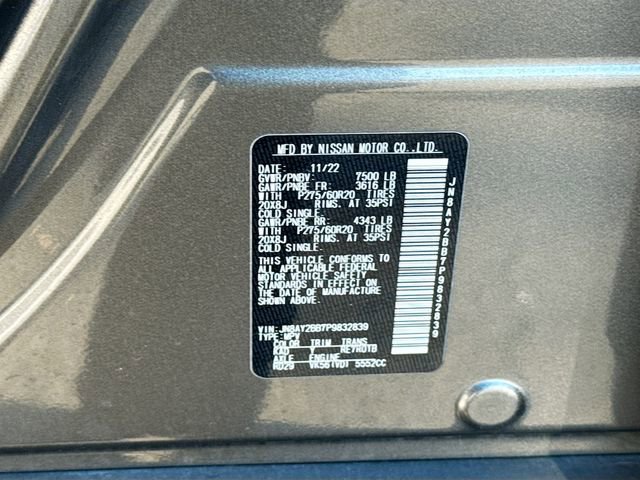 Used 2023 Nissan Armada SL w/ Midnight Edition Package image 35