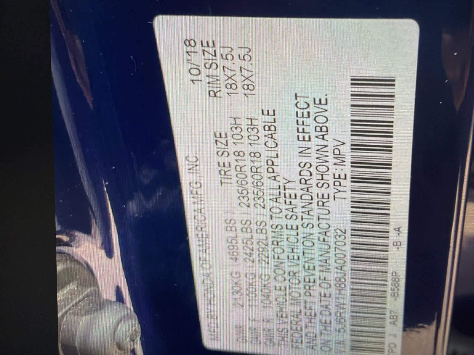 Used 2018 Honda CR-V EX-L image 19