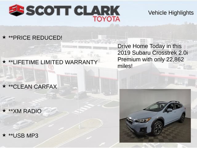 Used 2019 Subaru Crosstrek 2.0i Premium w/ Eyesight System AWD/4WD image 12