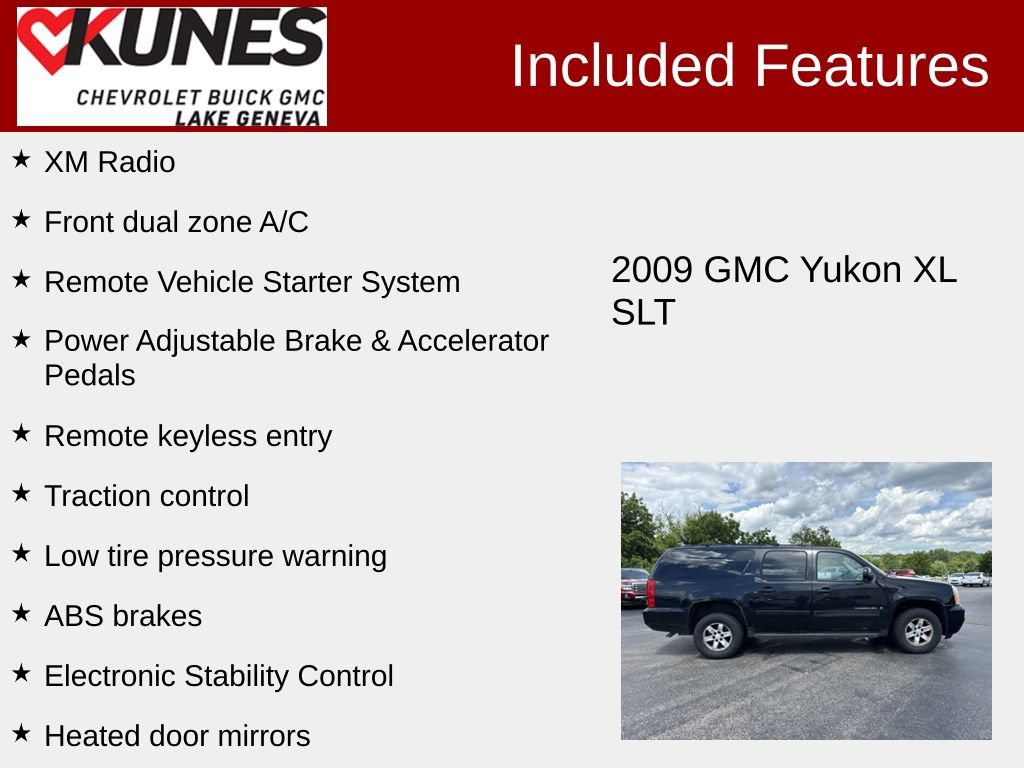 Used 2009 GMC Yukon XL SLT w/ Preferred Package AWD/4WD image 2
