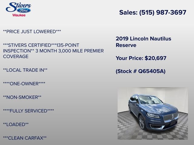 Used 2019 Lincoln Nautilus Reserve AWD/4WD image 8