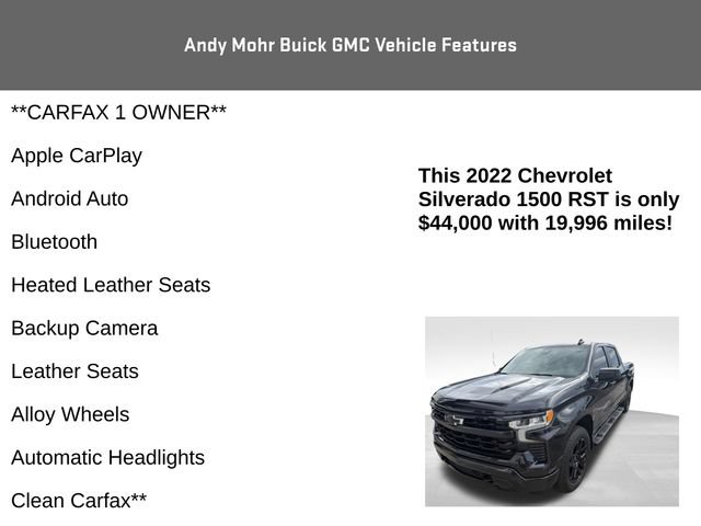 Used 2022 Chevrolet Silverado 1500 RST w/ Protection Package AWD/4WD image 4