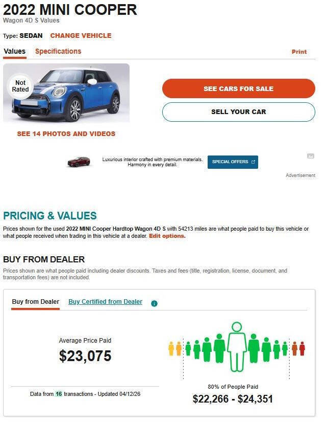 Used 2022 MINI Cooper S w/ Premium Package image 12