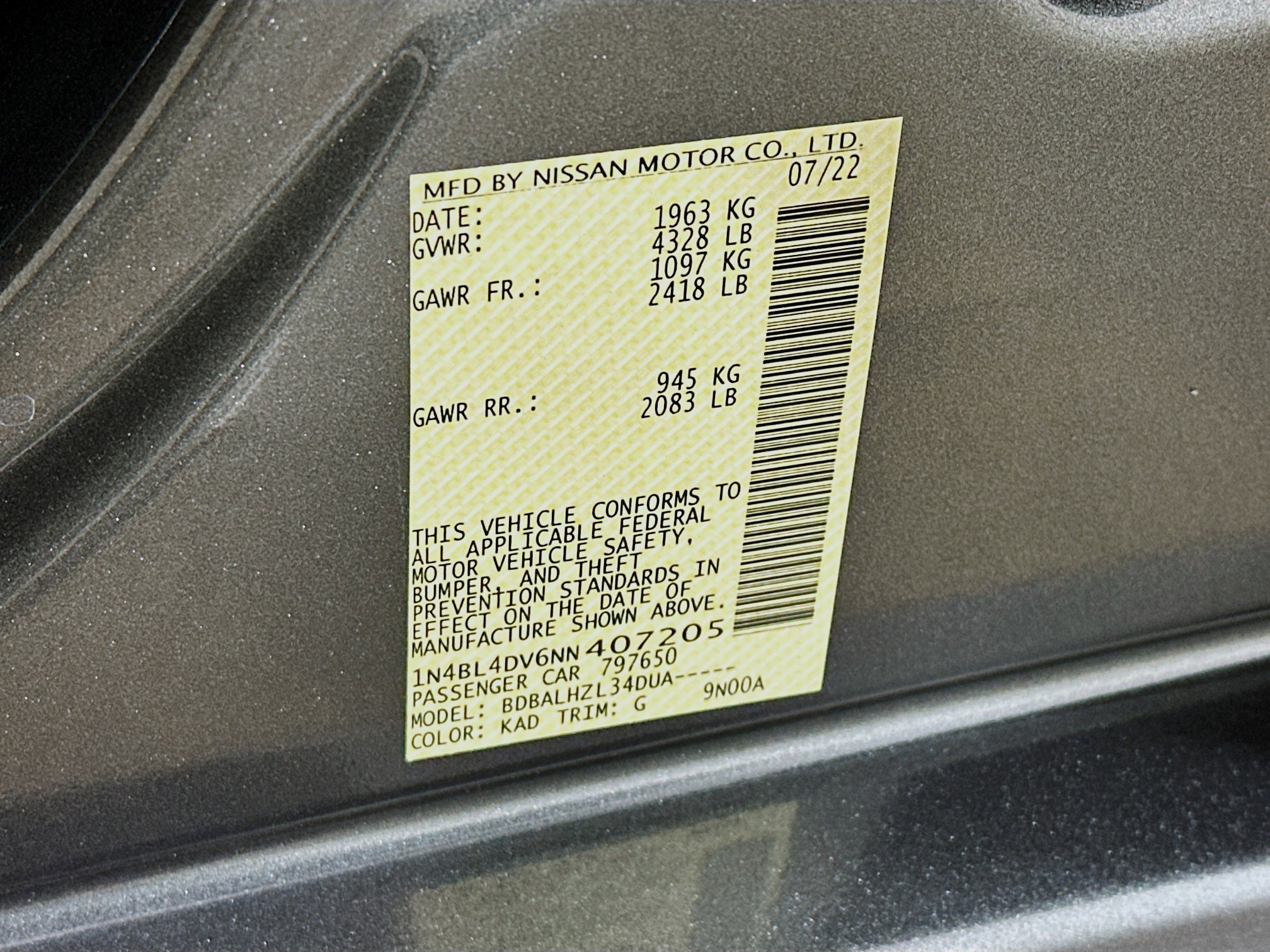 Used 2022 Nissan Altima 2.5 SV image 12