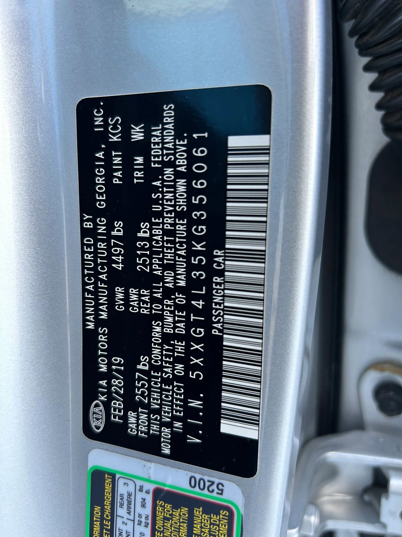 Used 2019 Kia Optima LX w/ LX 17" Wheel Package image 28