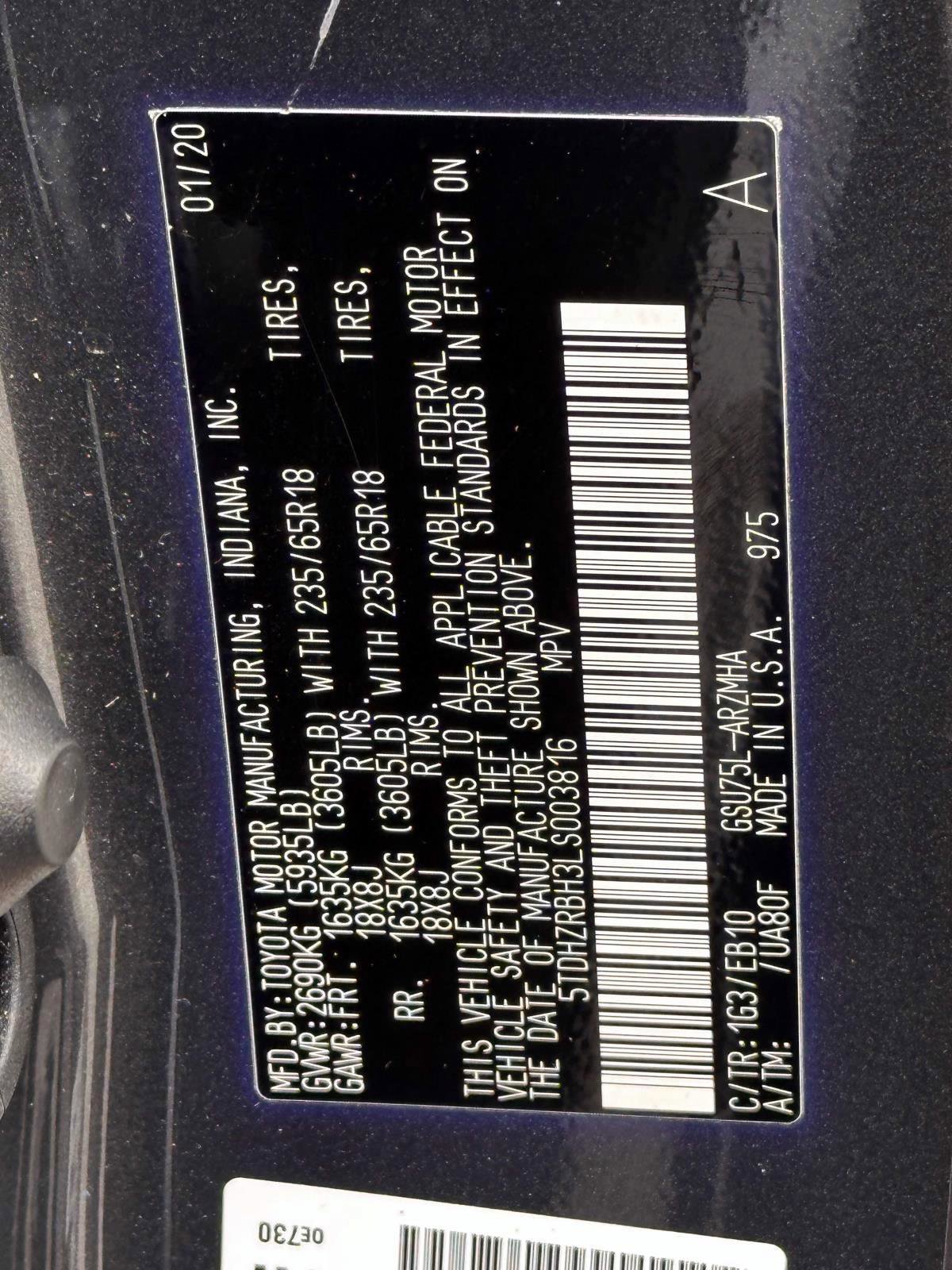 Certified 2020 Toyota Highlander XLE AWD/4WD image 32