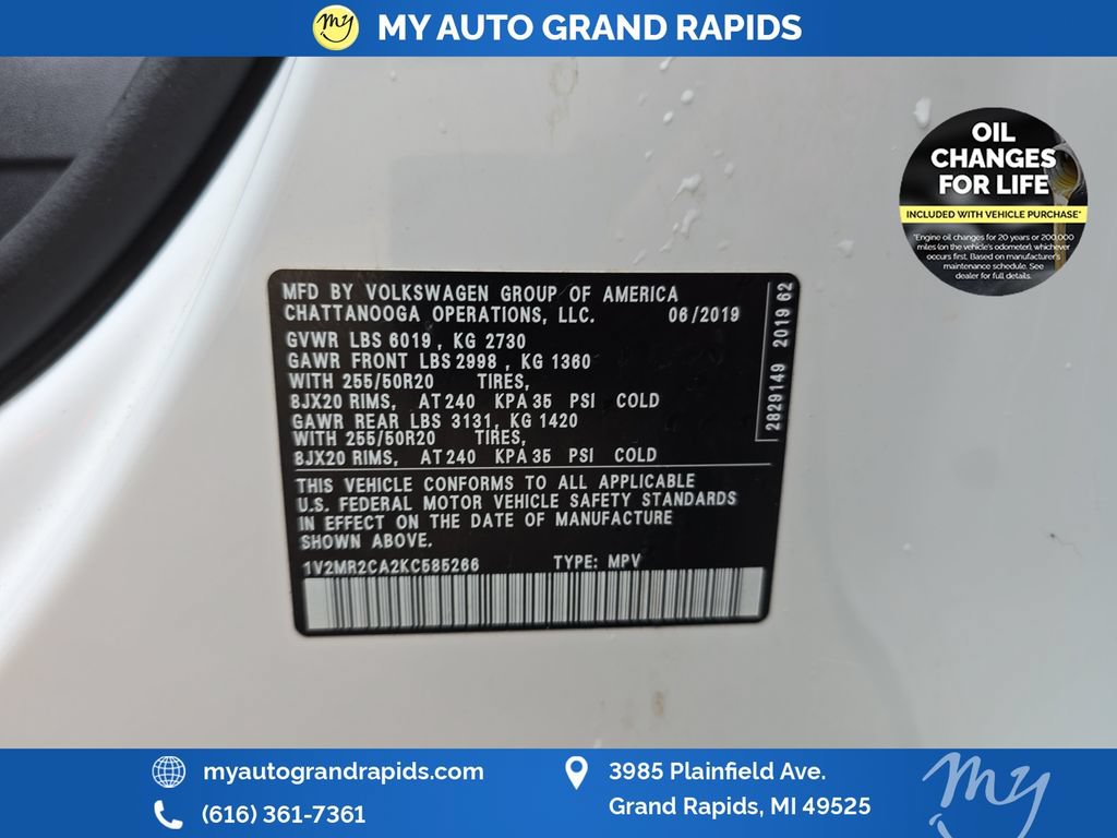 Used 2019 Volkswagen Atlas SEL AWD/4WD image 45