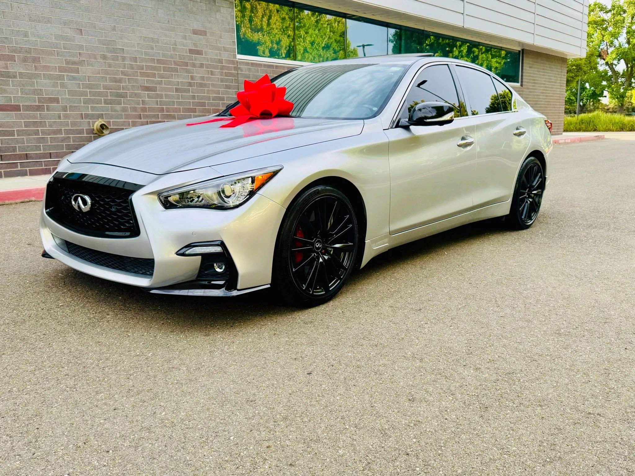 Used 2019 INFINITI Q50 Red Sport 400 RWD image 2