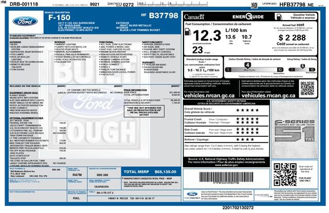 Used 2017 Ford F150 Lariat w/ Equipment Group 502A Luxury AWD/4WD image 23