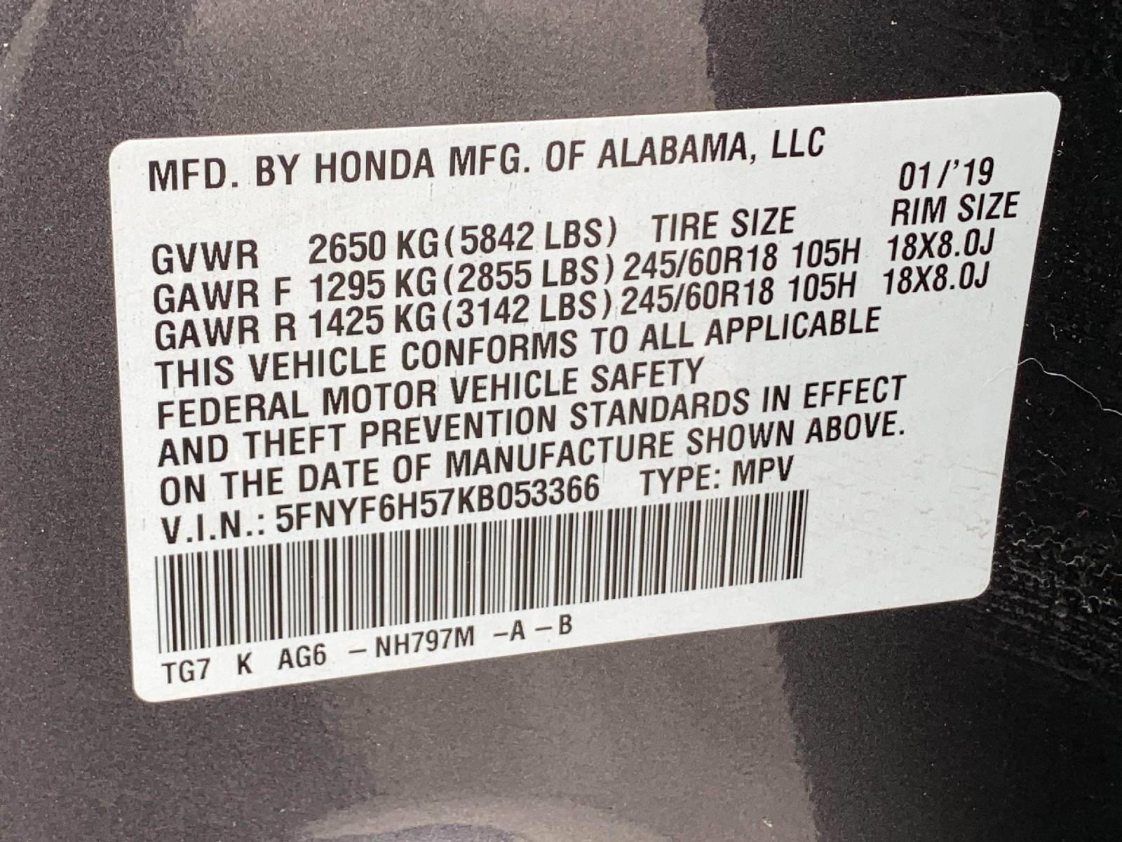 Used 2019 Honda Pilot EX-L image 49