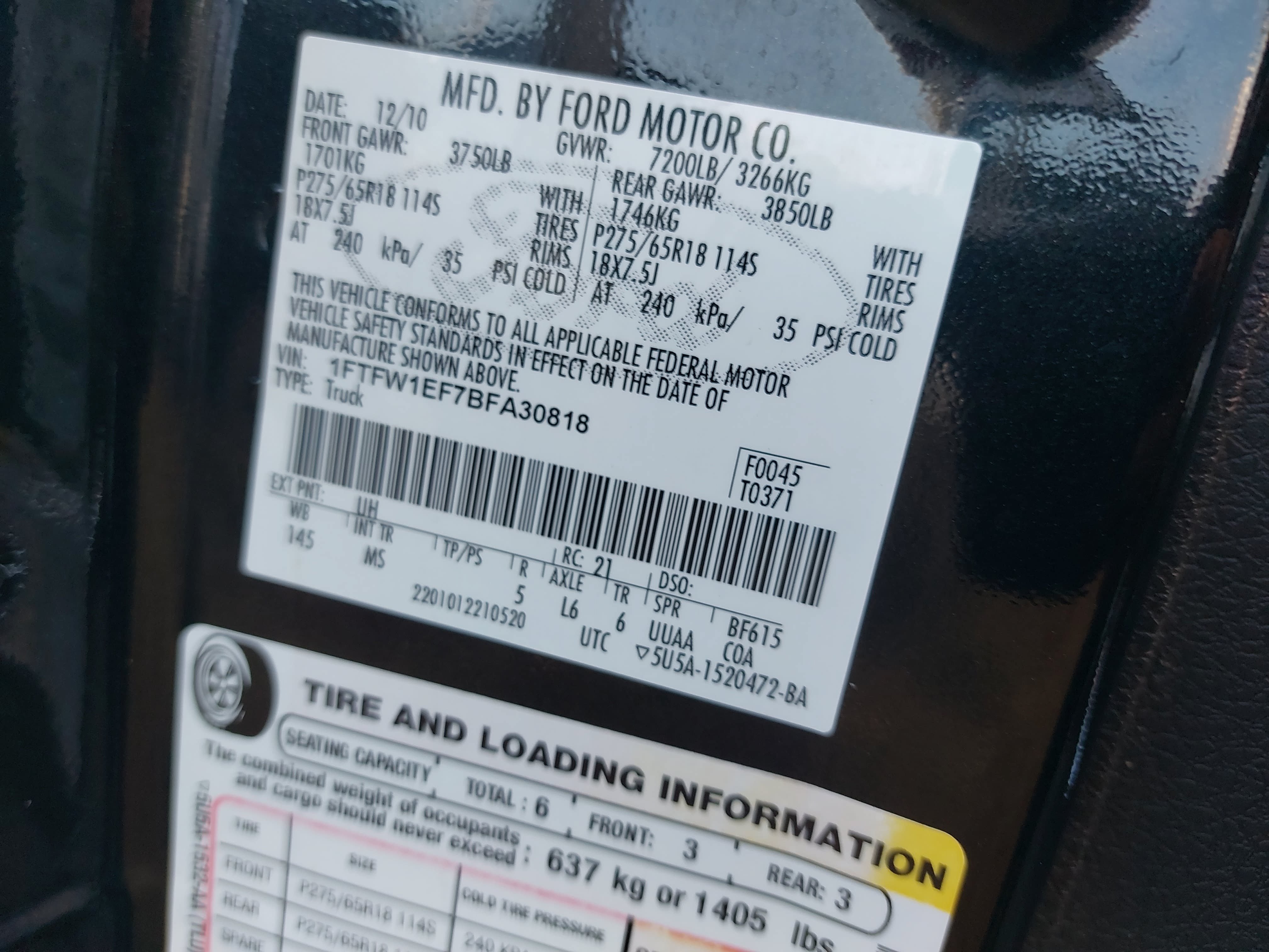 Used 2011 Ford F150 XLT w/ XLT Chrome Pkg AWD/4WD image 30