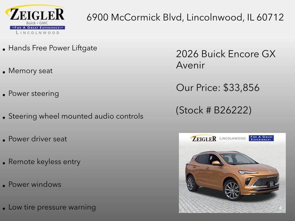 New 2026 Buick Encore GX Avenir AWD/4WD image 18