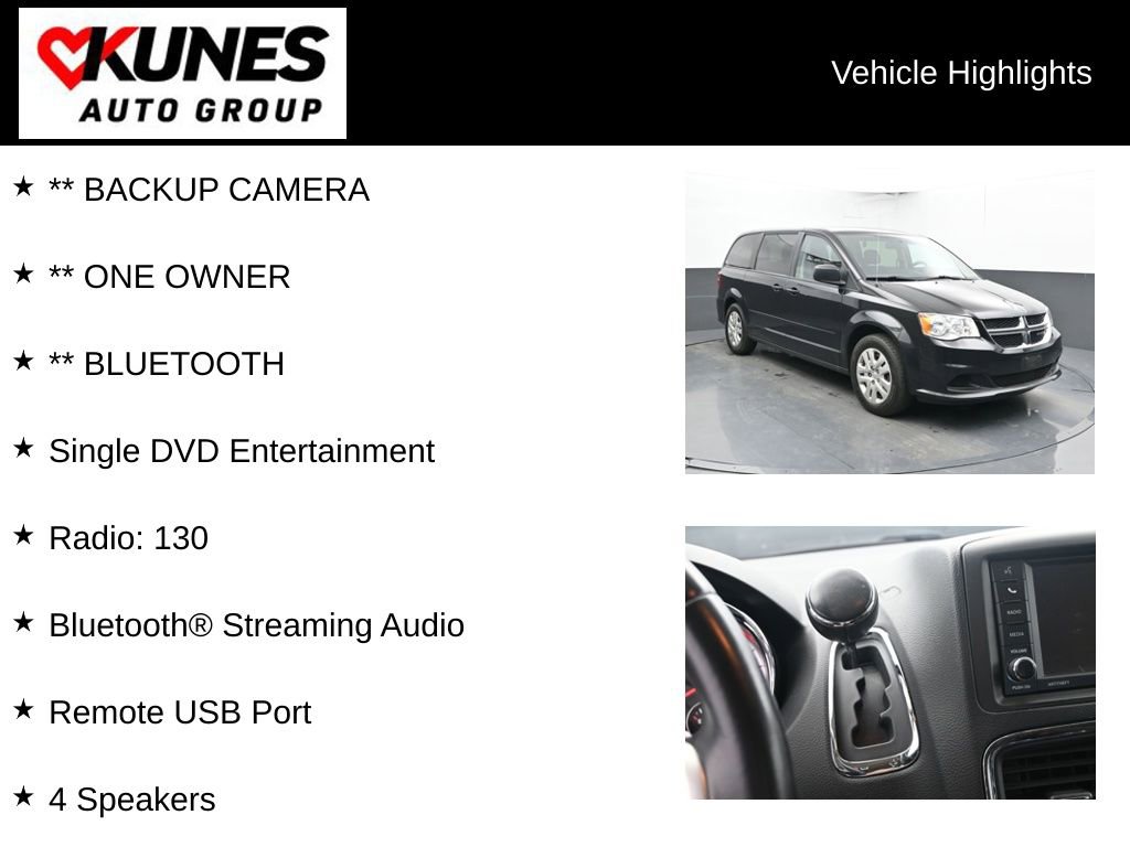 Used 2016 Dodge Grand Caravan SE w/ Quick Order Package 29E SE FWD image 2