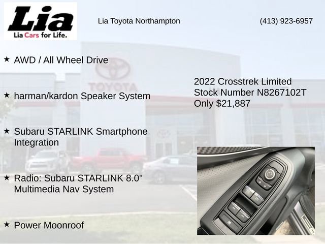 Used 2022 Subaru Crosstrek 2.5i Limited w/ Moonroof Package 2 image 14