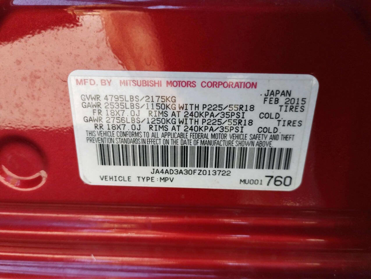 Used 2015 Mitsubishi Outlander SE image 36