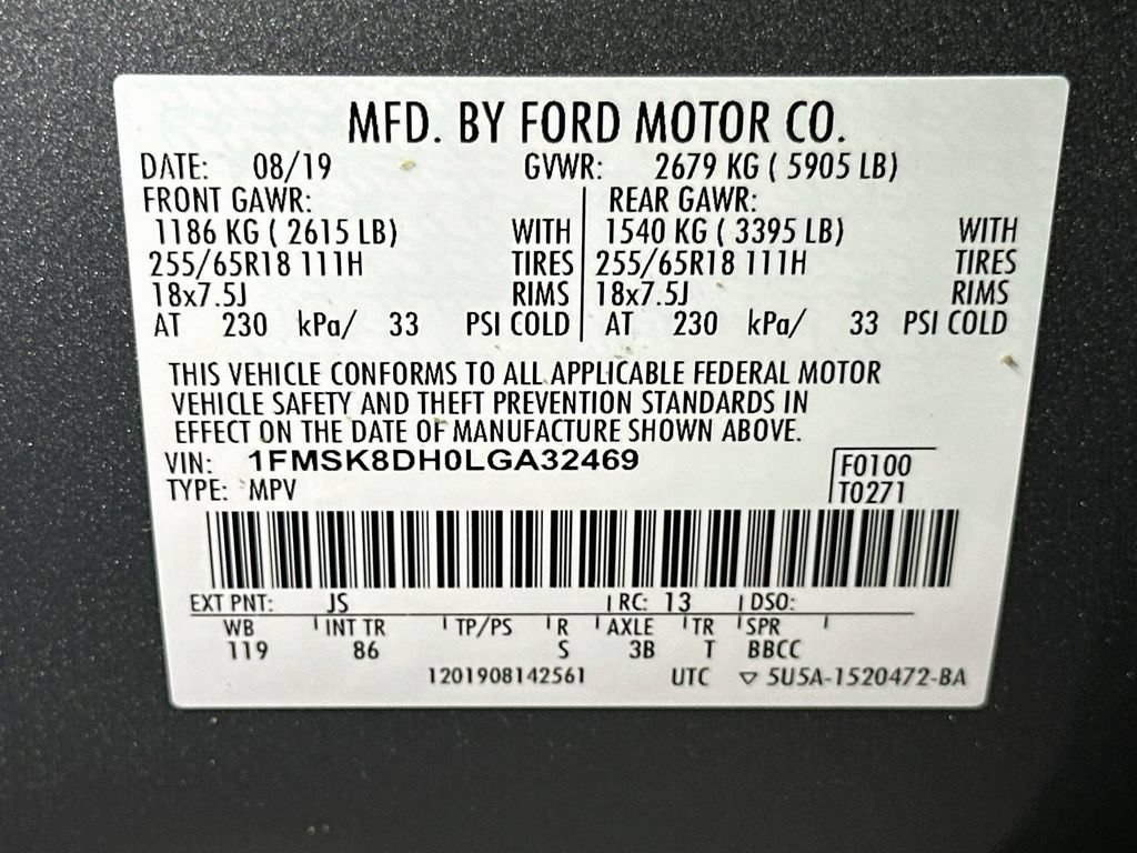 Certified 2020 Ford Explorer XLT AWD/4WD image 24
