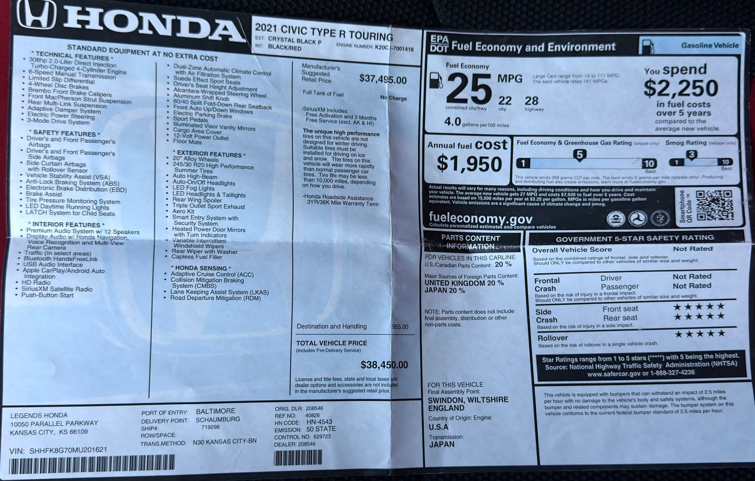 Used 2021 Honda Civic Type R image 32