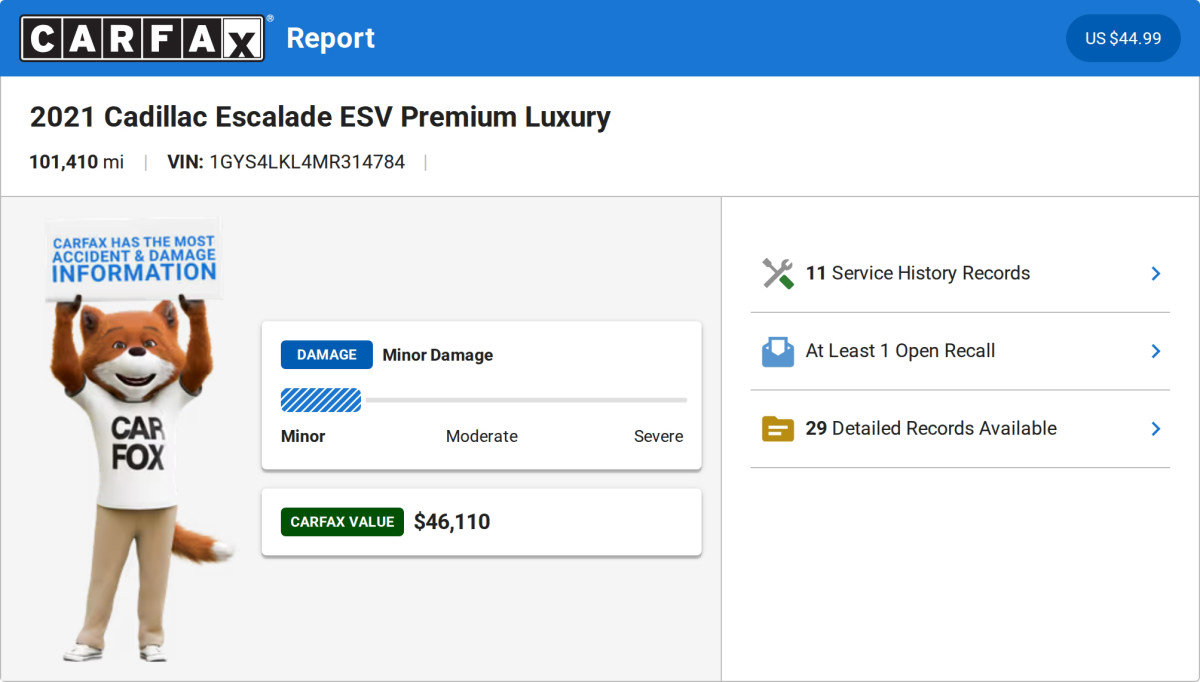 Used 2021 Cadillac Escalade ESV Premium Luxury w/ Driver Assist Tech Package AWD/4WD image 20