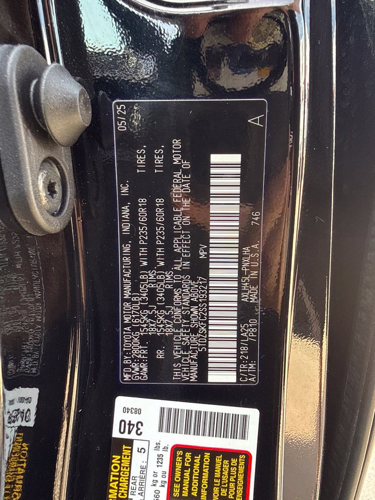 Certified 2025 Toyota Sienna Limited AWD/4WD image 26