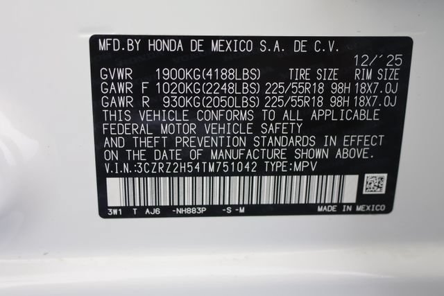 Certified 2026 Honda HR-V Sport image 29