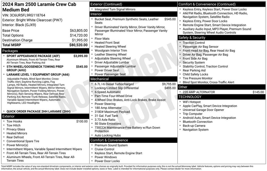 Used 2024 RAM 2500 Laramie w/ Sport Appearance Package image 42