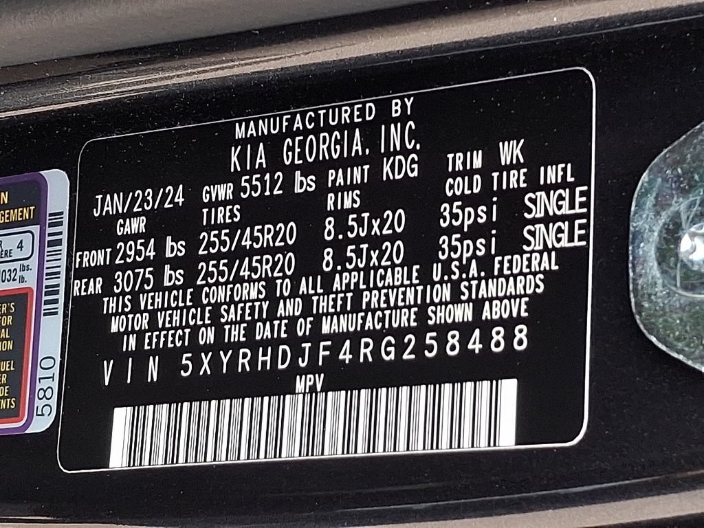 Certified 2024 Kia Sorento X-Line EX AWD/4WD image 28