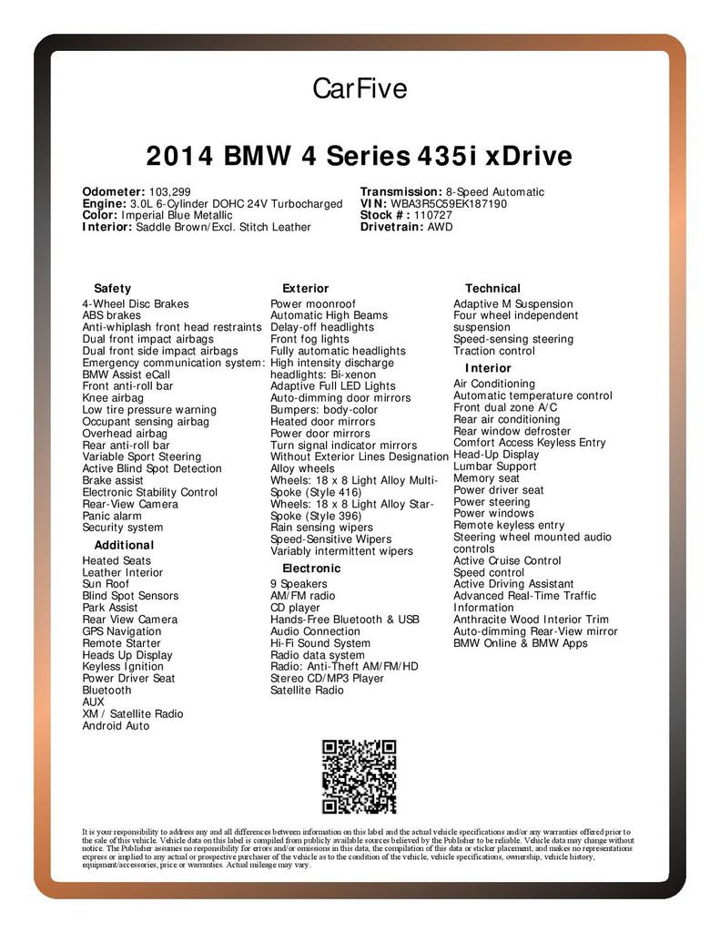 Used 2014 BMW 435i xDrive Coupe AWD/4WD image 28