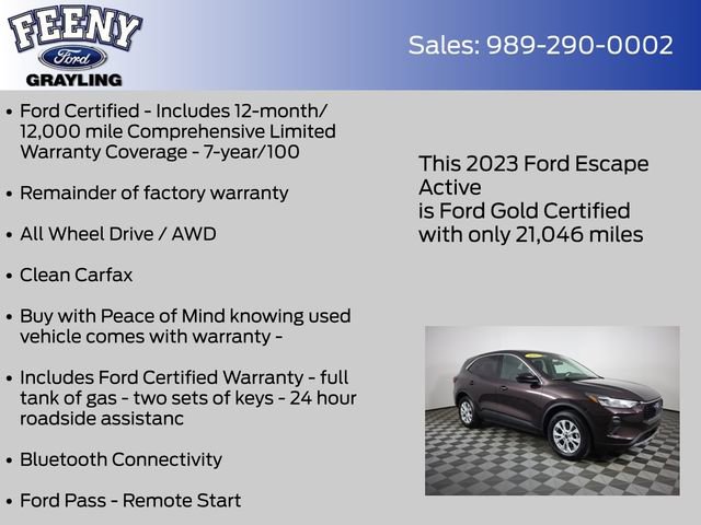 Used 2023 Ford Escape Active w/ Tech Pack #2 AWD/4WD image 5