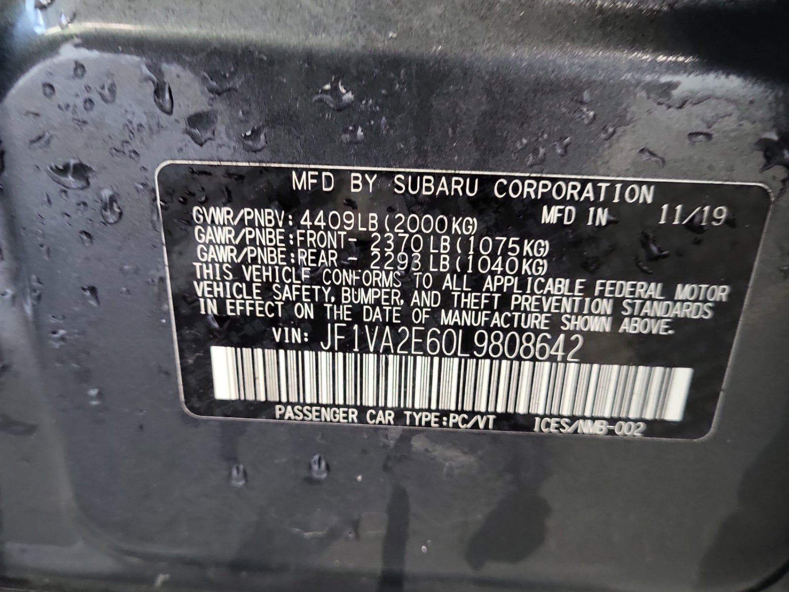 Used 2020 Subaru WRX STI w/ Popular Package #3 (IZT) image 11