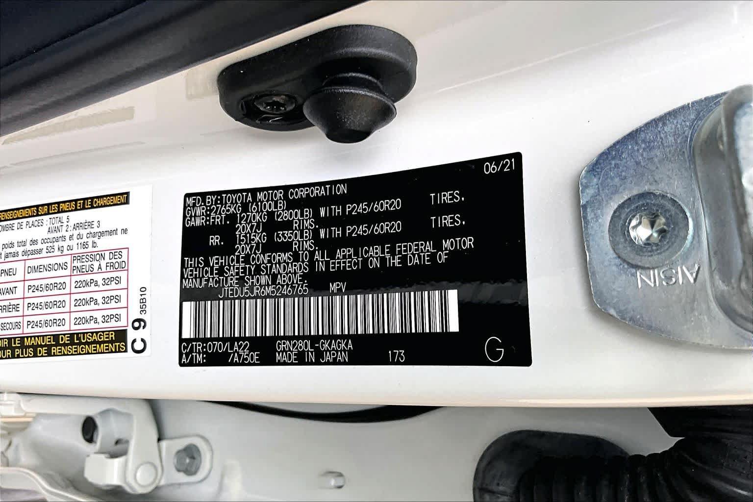 Used 2021 Toyota 4Runner Limited RWD image 34