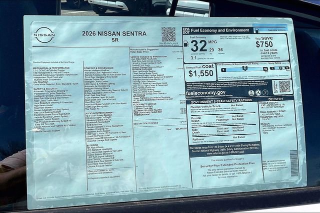 New 2026 Nissan Sentra SR w/ SR Premium Package image 13