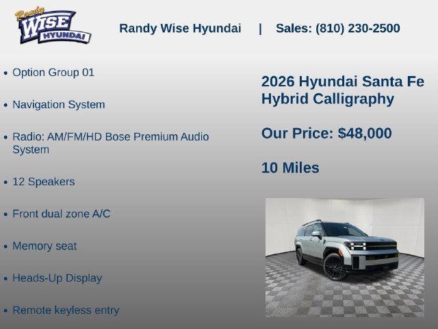 New 2026 Hyundai Santa Fe Calligraphy AWD/4WD image 5