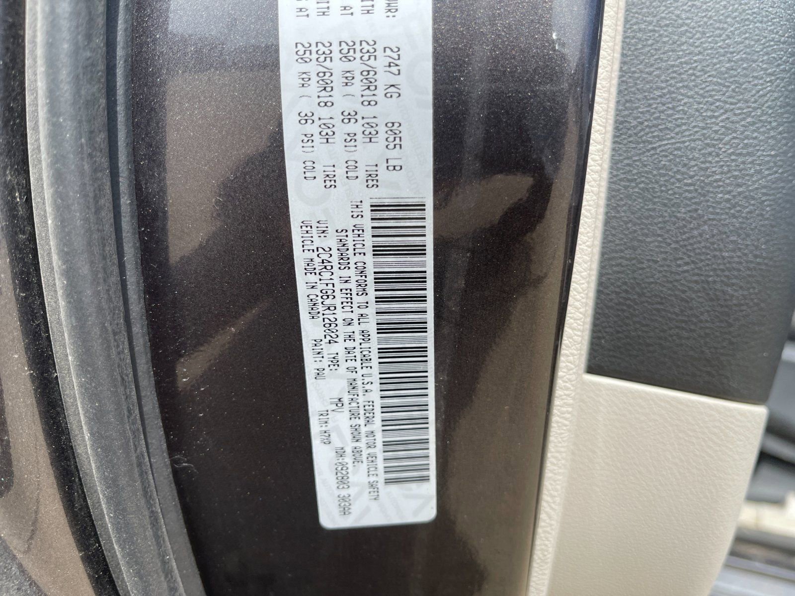 Used 2018 Chrysler Pacifica Touring Plus w/ Tire & Wheel Group image 10