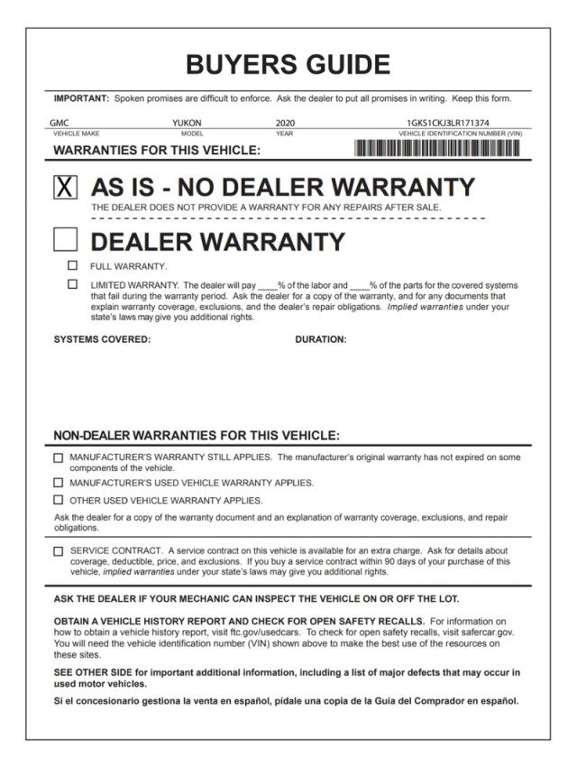 Used 2020 GMC Yukon Denali w/ Denali Ultimate Package RWD image 33