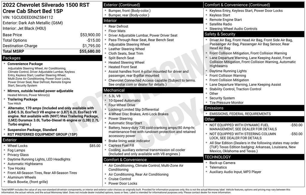 Used 2022 Chevrolet Silverado 1500 RST image 7