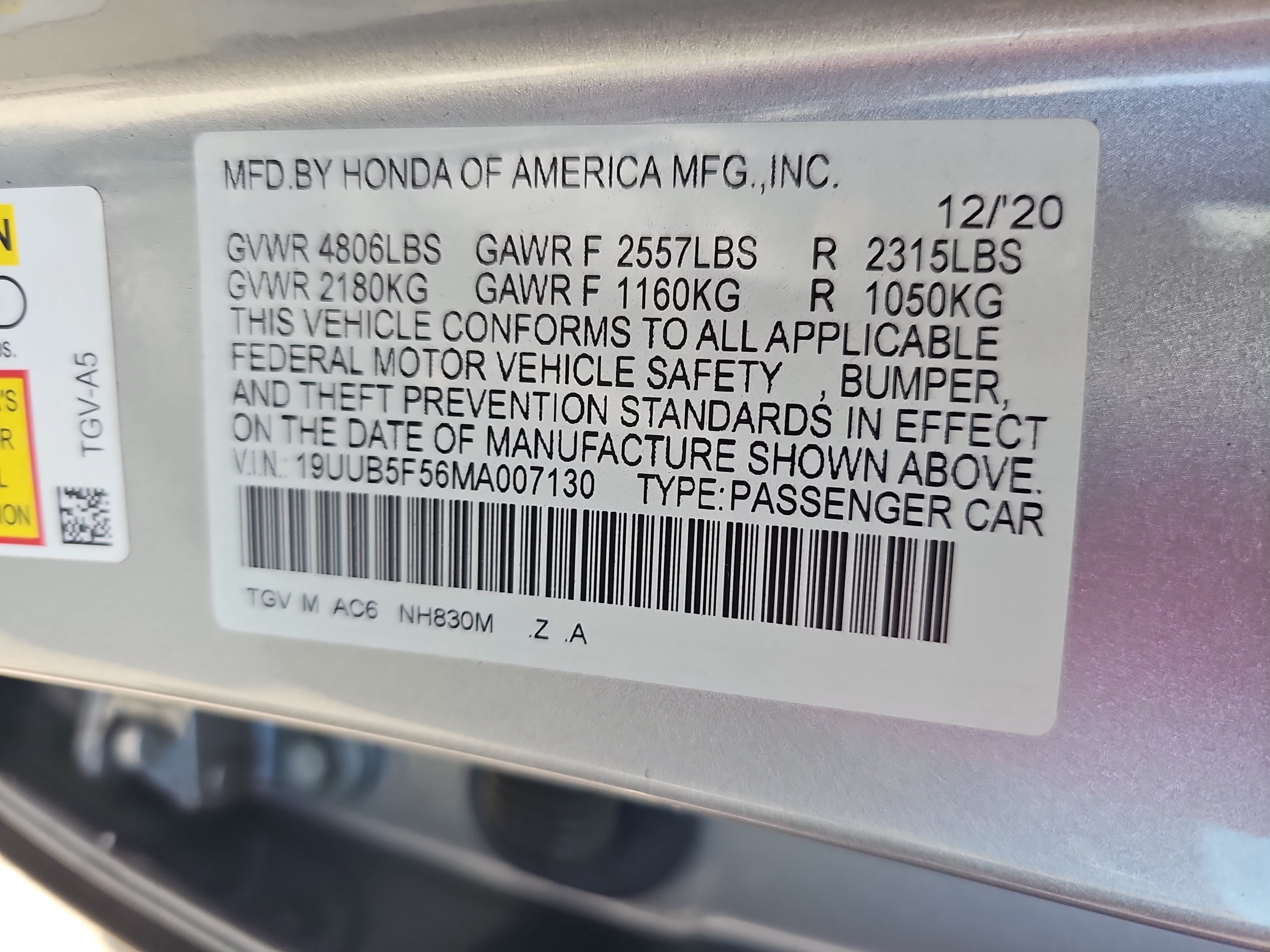 Certified 2021 Acura TLX w/ A-SPEC Pkg FWD image 33