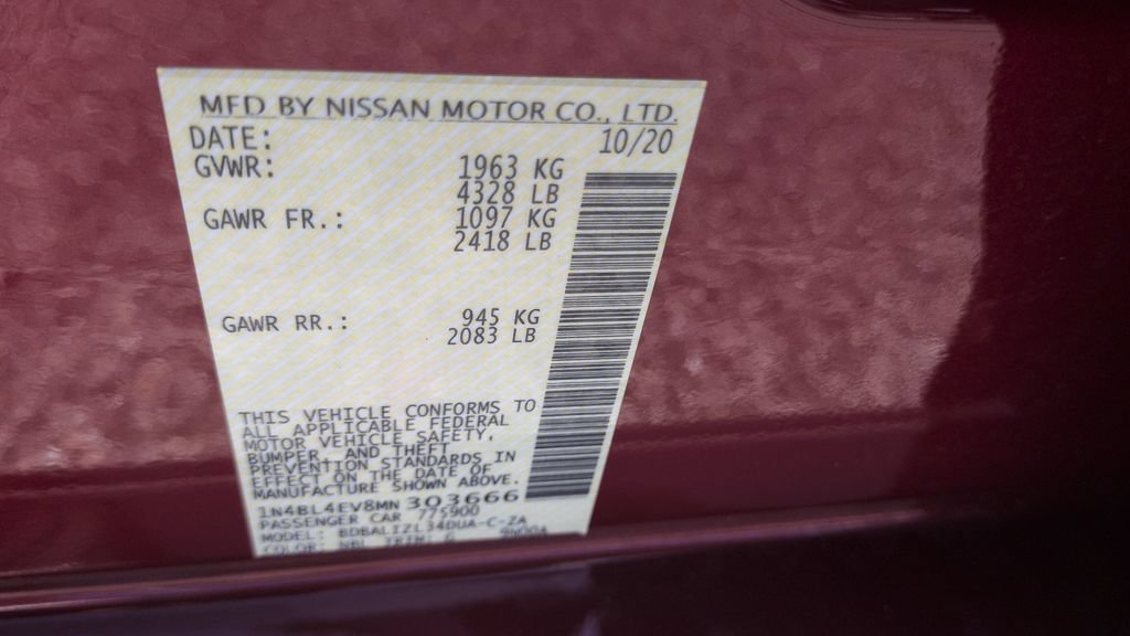Certified 2021 Nissan Altima 2.5 SL FWD image 23